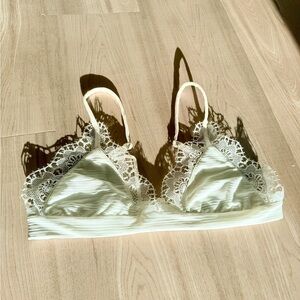 NWOT For Love And Lemons Lace Bralette - Cream